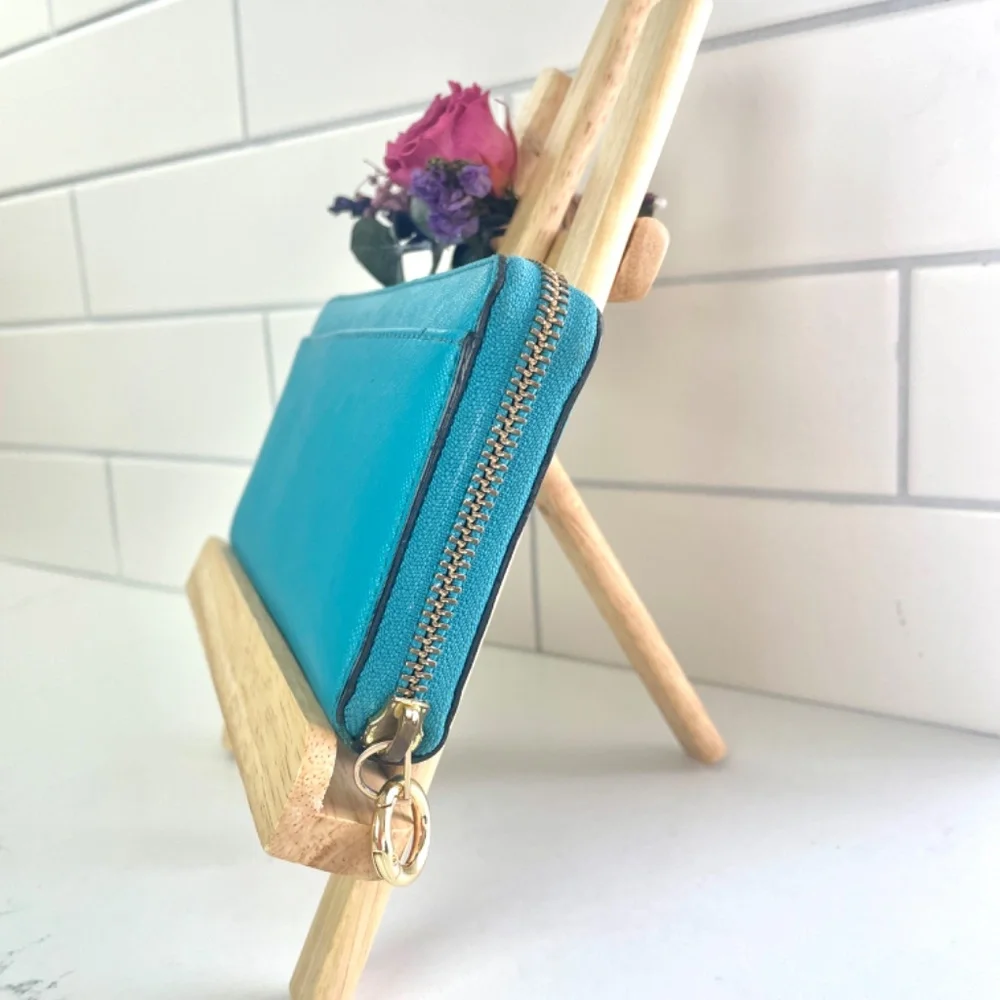 “kate spade” Turquoise Saffiano Leather “Lacey” Wallet, WLRU1689B - Picture 4 of 13